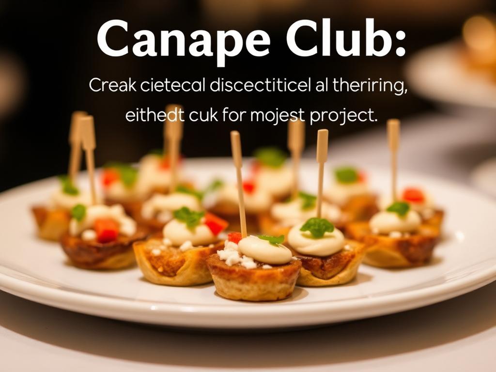 Canape Club: choosing the optimal catering format for your event. фото