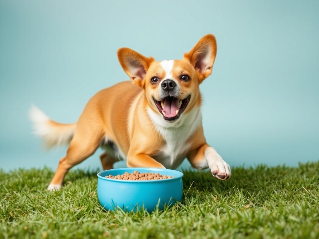 Nutrition affects the behavior and energy levels of a dog.фото