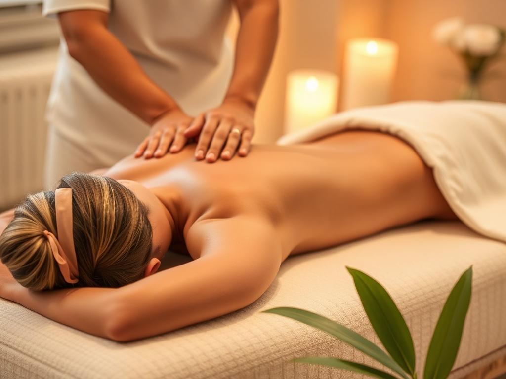 Massage helps relieve stress and fatigue.фото