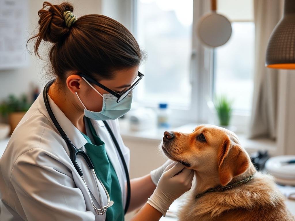 Veterinarian at homeфото