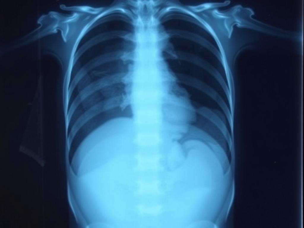 Abdominal X-ray for a child Abdominal X-ray for a childфото