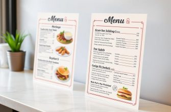 Печать меню для кафе и ресторанов: как сделать карту блюд красивой, понятной и практичной